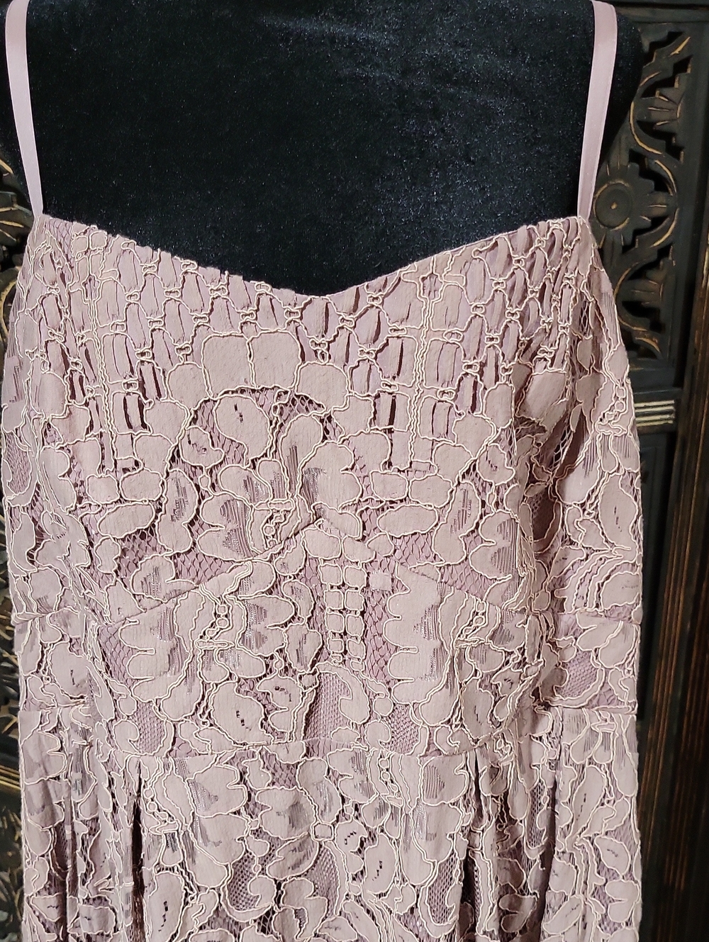 City Chic Dusty Rose Lace Dress - Picture 5 of 5